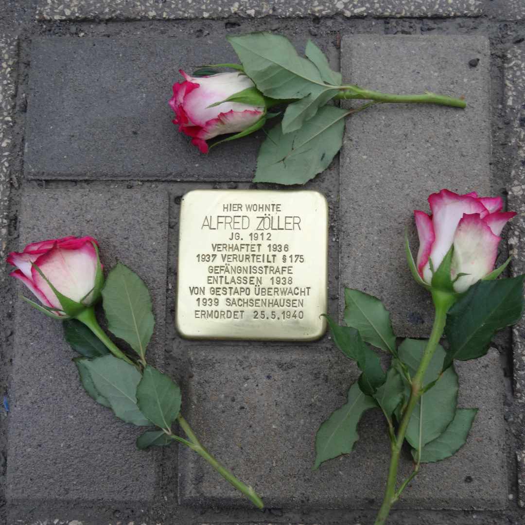Stolperstein in Nürnberg, zum Gedenken an ein homosexuelles Opfer des Faschismus